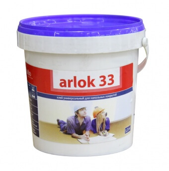 Arlok 33 1,3 кг. Клей водно-дисперсионный (впитывающие основания)