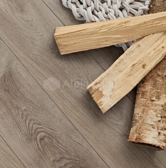 Каменно-древесно-полимерный пол Alpen Floor Premium XL WPC ECO 7-4 Дуб Дождливый Серый