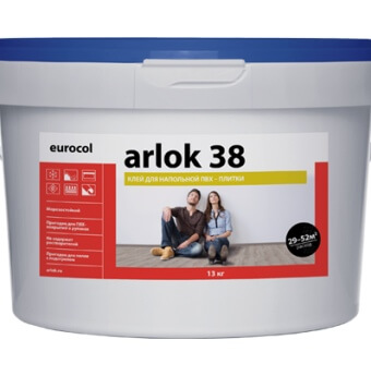 Arlok 38 1,3 кг. Клей водно-дисперсионный (впитывающие основания)