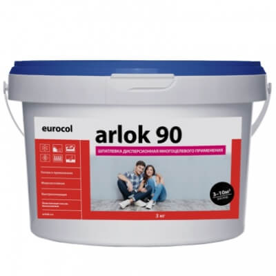Arlok 90 1,3 кг. Шпатлевка водно-дисперсеонная