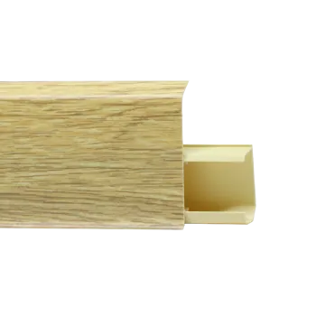 Напольный ПВХ плинтус TERA 72 мм Дуб Окланд 710