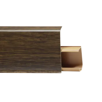 Напольный ПВХ плинтус TERA 72 мм Дуб Корфу 713