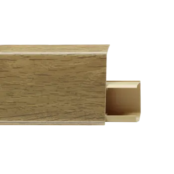 Напольный ПВХ плинтус TERA 72 мм Дуб Натур 725