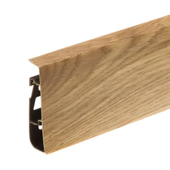 Напольный ПВХ Плинтус Cezar Hi Line Prestige М141 Дуб Алабама Матовый 75 мм