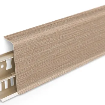 Напольный ПВХ плинтус Идеал Деконика 55 мм Дуб Северный 213