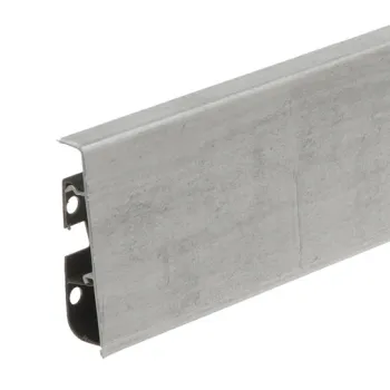 Напольный ПВХ Плинтус Cezar Hi Line Prestige М256 Готический Матовый 75 мм