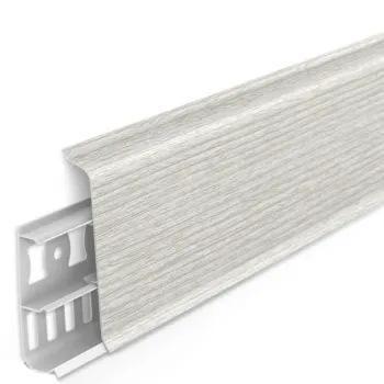 Напольный ПВХ плинтус Идеал Деконика 70 мм Клен Патина 265