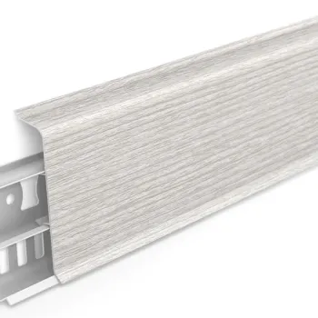 Напольный ПВХ плинтус Идеал Деконика 55 мм Клен Патина 265