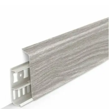 Напольный ПВХ плинтус Идеал Деконика 70 мм Орех Антик 294