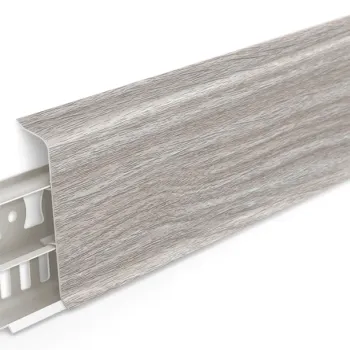 Напольный ПВХ плинтус Идеал Деконика 55 мм Орех Антик 294