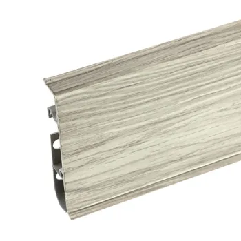 Напольный ПВХ Плинтус Cezar Hi Line Prestige М307 Дуб Бежевый Харас Матовый 75 мм