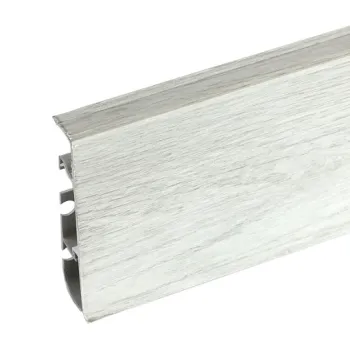 Напольный ПВХ Плинтус Cezar Hi Line Prestige М319 Серый Органический Дуб Матовый 75 мм