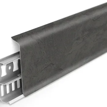 Напольный ПВХ плинтус Идеал Деконика 70 мм Лофт Серый 548